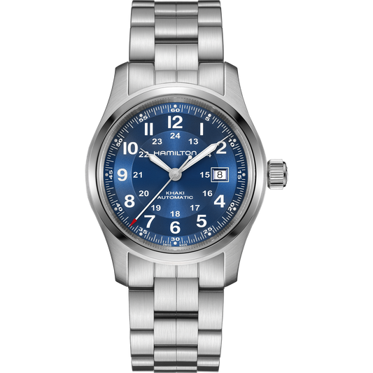 Hamilton H70605140 Khaki Field Auto Blue Sunburst 42mm Bracelet Automatic