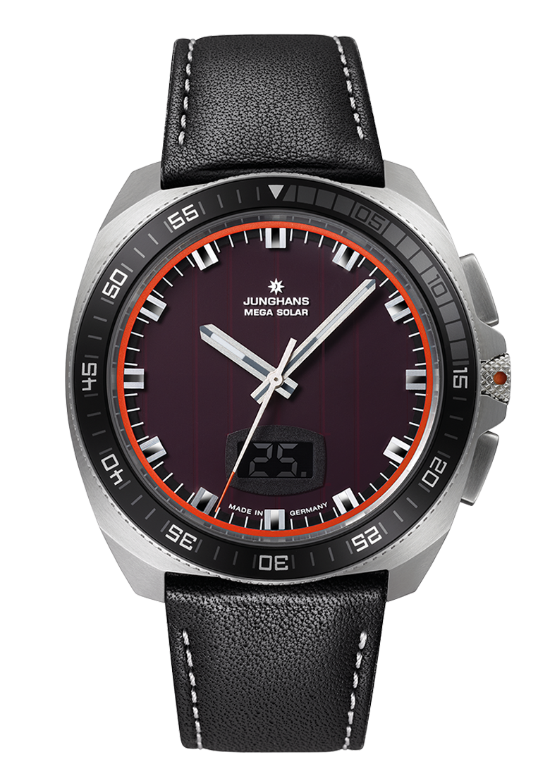 Junghans 56/4610.00 1972 Mega Solar Quartz on Leather Strap