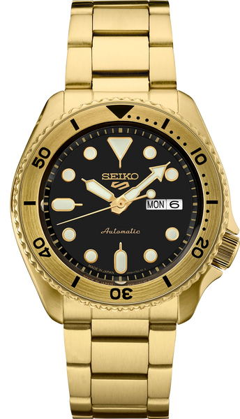 Seiko 5 Sports SRPK18 U.S. Special Creation Gold Tone Automatic – Arizona  Fine Time