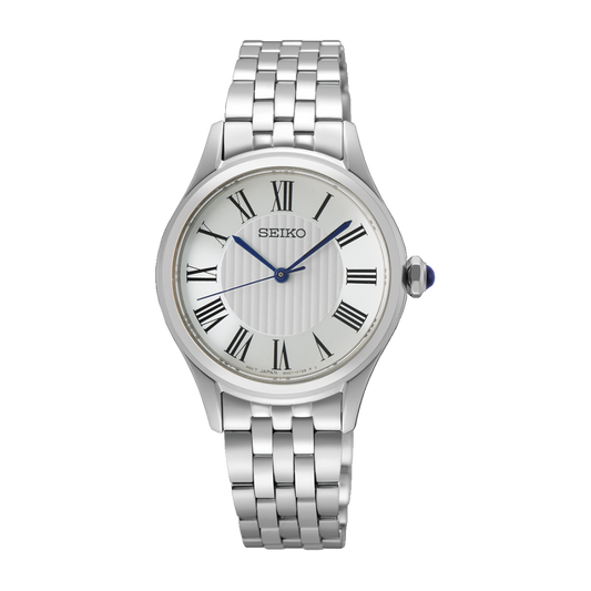 Seiko Essentials SUR609 Sapphire White Dial Quartz Ladies