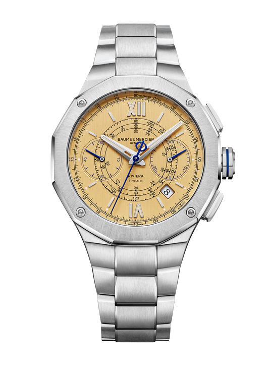 Baume et Mercier 10828 Limited Edition Flyback Chronograph Gold Dial