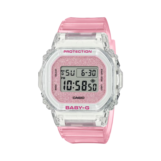 G-Shock BGD565GC-4 BABY-G Shimmer and Shine Pink Glitter Square
