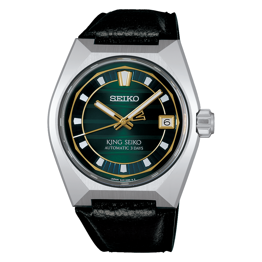 Seiko SLA095 King Seiko VANAC Green Groove Dial Automatic Leather