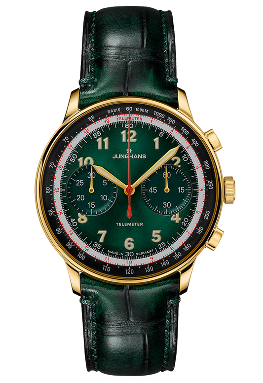 Junghans 27/5588.02 Telemeter Edition Green Gold Tone Limited Edition Chronograph