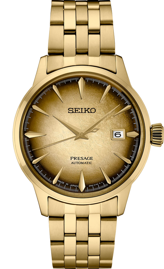 Seiko Presage SRPK48 Cocktail Time Special Edition Craft Beer Automatic Gold Dial