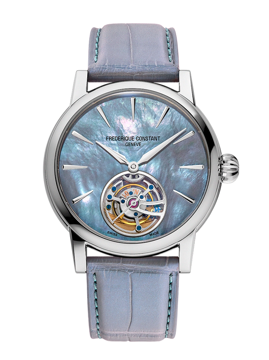 Frederique Constant FC-980MPBL3H8 Blue Mother of Pearl Tourbillon White Gold 36 Pieces
