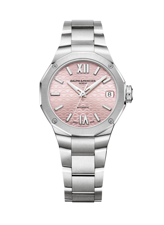 Baume et Mercier 10675 Riviera Pink Dial Ladies Automatic