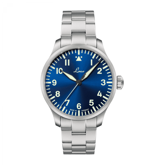 Laco 862100.MB Pilot Watches Basic Augsburg Blaue Stunde 42mm Bracelet