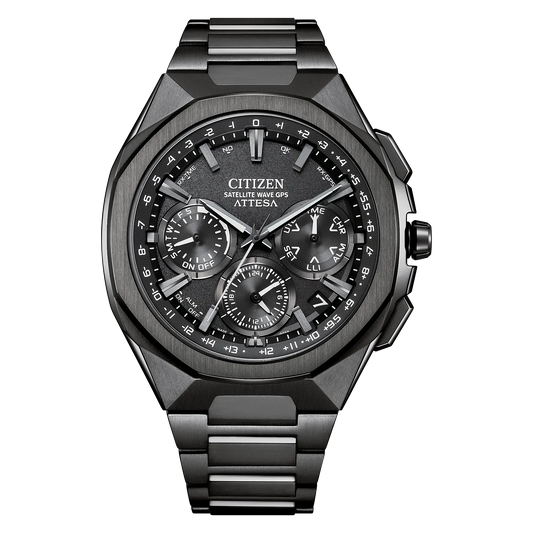 Citizen CC4105-69E Attesa Super Titanium Satellite Wave GPS Black DLC