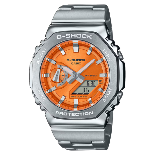G-Shock GM2110D-4A GSTEEL 2100 Series Orange Metal