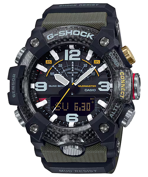 G-Shock GGB100-1A3 Master of G Land Mudmaster Green Triple Sensor