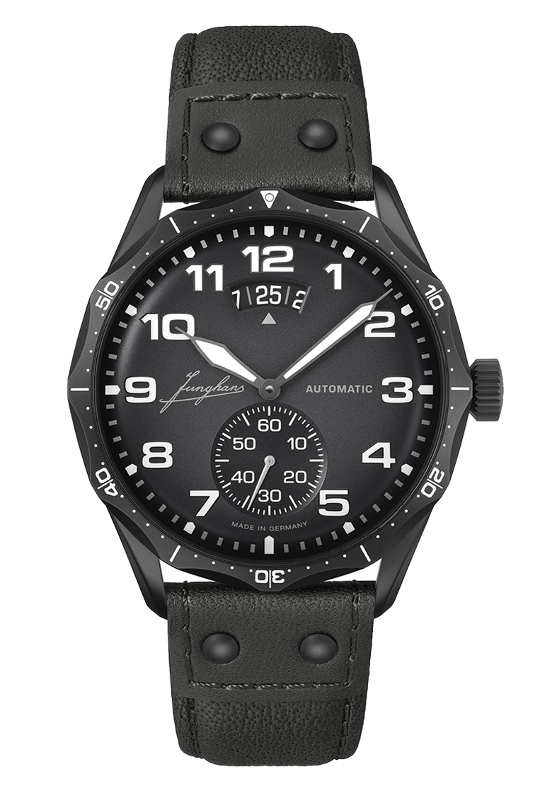 Junghans 27/4491.00 Pilot Automatic Gray DLC Small Seconds Date