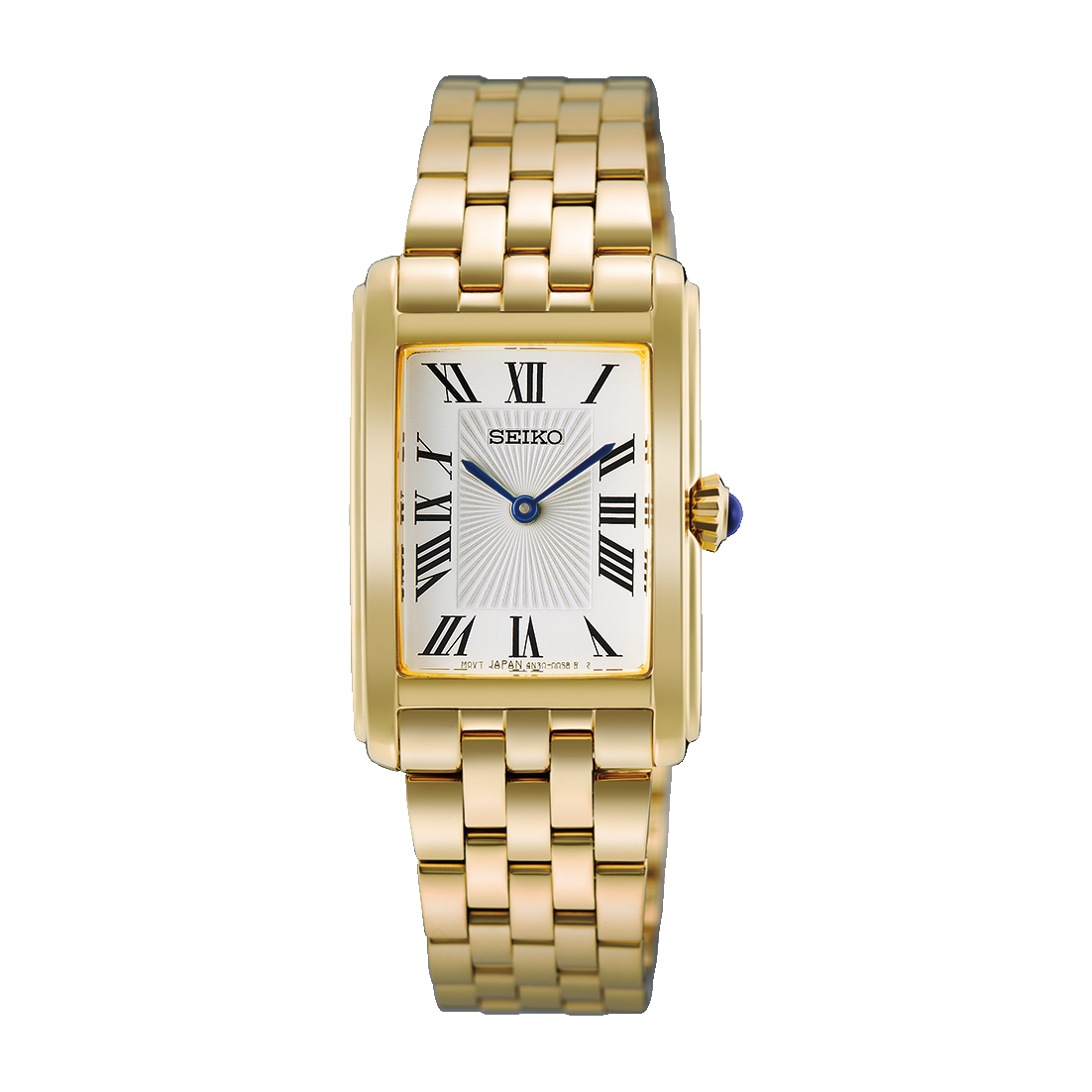 Seiko Essentials HGG001 Yellow Gold Tone Ladies Quartz Tank