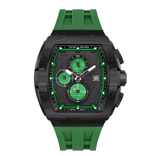 Tsar Bomba TB8211QII-11 Elemental Series Quartz Green Chronograph