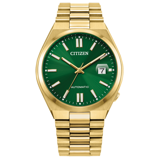 Citizen NJ0152-51X TSUYOSA Series Gold Finish Green Dial Automatic