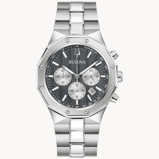 Bulova 96B459 Prestige Classic Grey Dial Chronograph Quartz