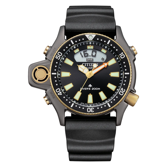 Citizen JP2008-06E Promaster Aqualand Depthmeter Aqualand Gold Tone Limited Edition