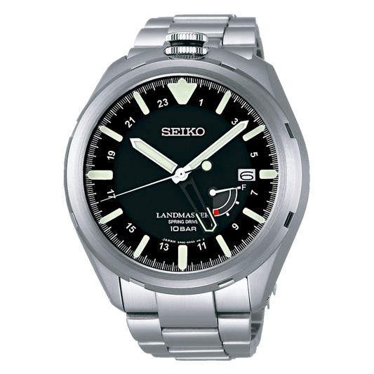 Seiko SBDB015 Prospex Landmaster Spring Drive Titanium Black Dial // Pre-Owned