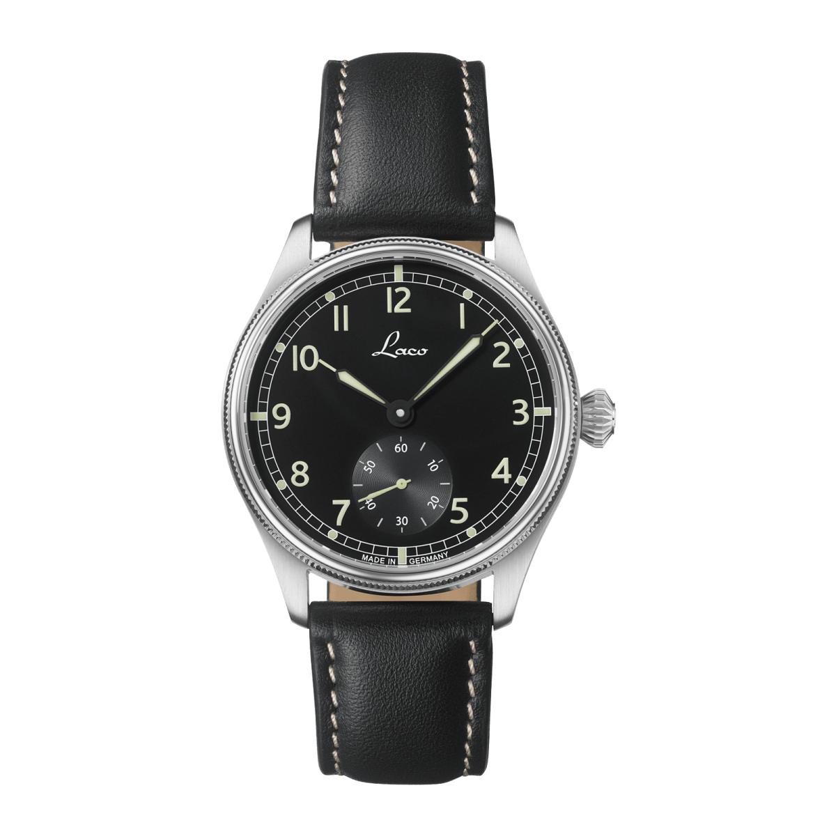 Laco 862169 Bremerhaven Navy Watches Black Dial 39mm Mechanical