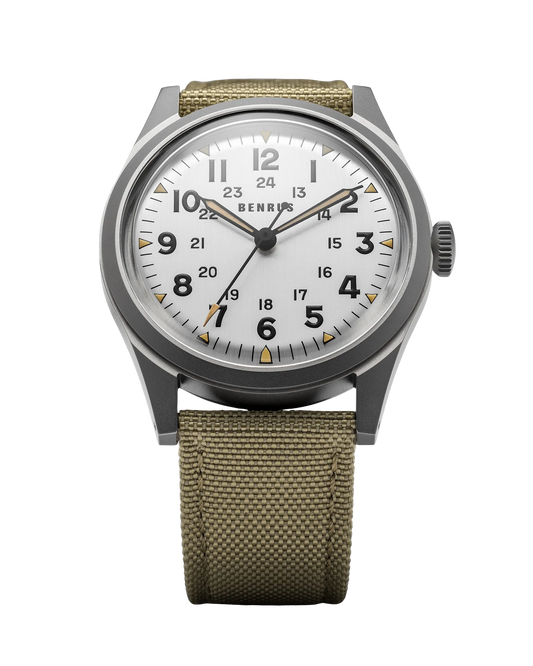 Benrus DTU-SS-S-038-01 DTU Shield 38mm Silver Dial Field Automatic