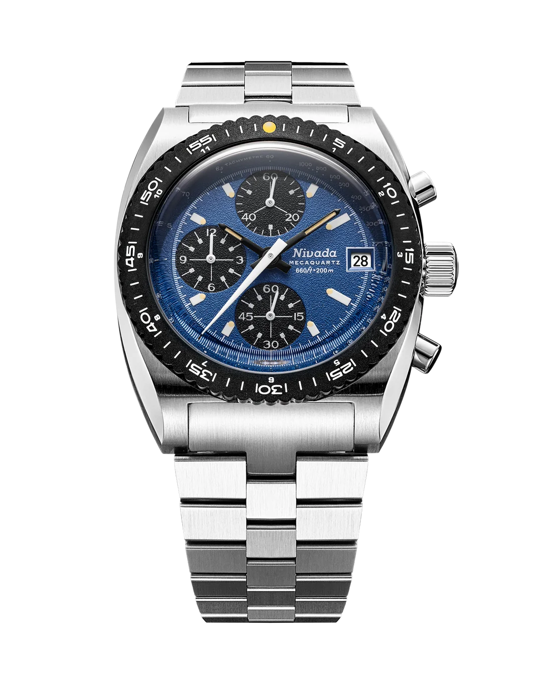 Nivada Grenchen 77005Q45 Autochron 2026 Blue Mecaquartz Blue Dial