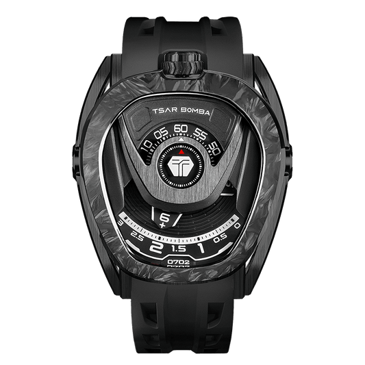 TSAR BOMBA Reactor Interchangeable Watch Carbon Fiber Black