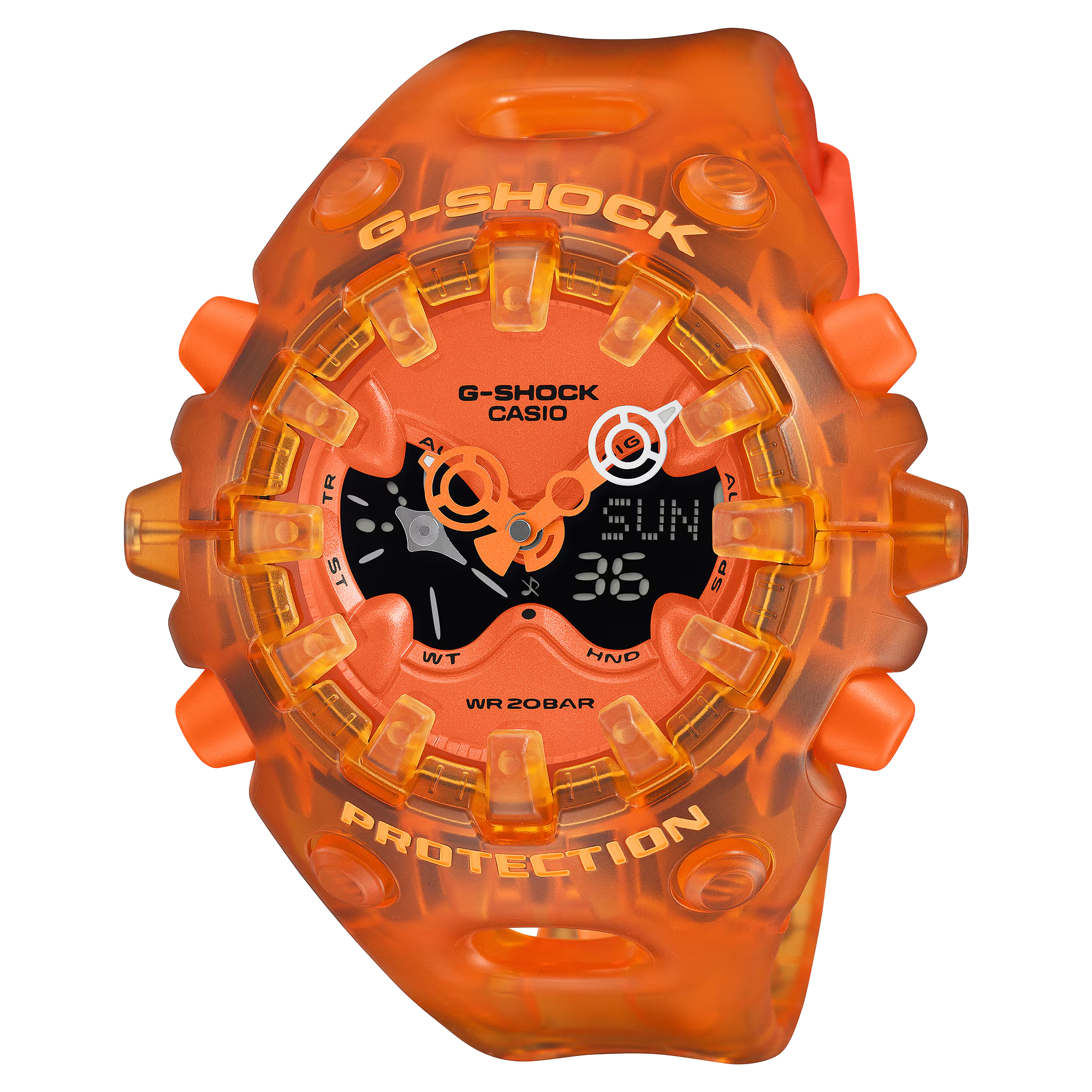 G-Shock GAV01SKE-4A Translucent Big Case Orange Resin Ana-Digi