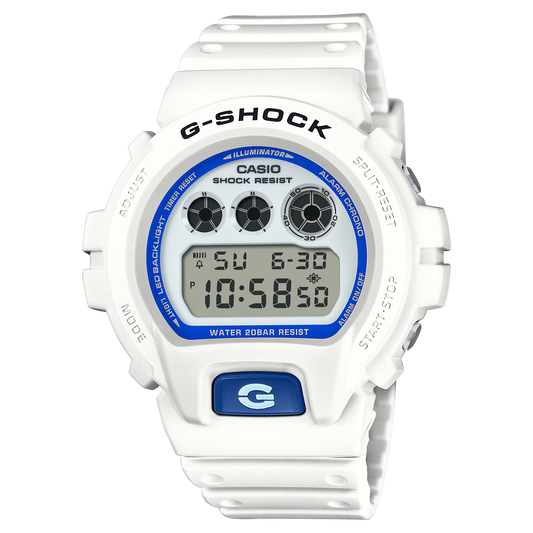 G-Shock DW6900HDS-7A Summer Seas Blue and White Lume Dial 3-Eye