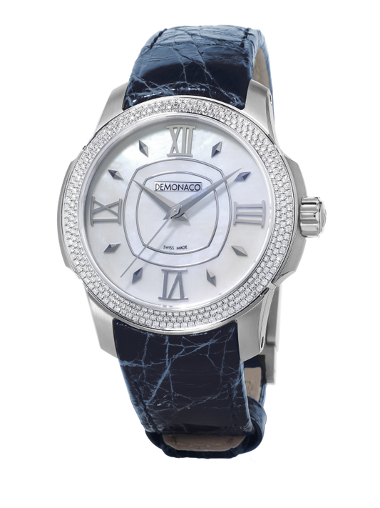 Ateliers DeMonaco DMC-MC-LMPW-WGD Ronde De Monte-Carlo Classique White Gold Diamonds