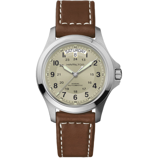 Hamilton H64455523 Khaki Field King Auto 40mm Beige Dial