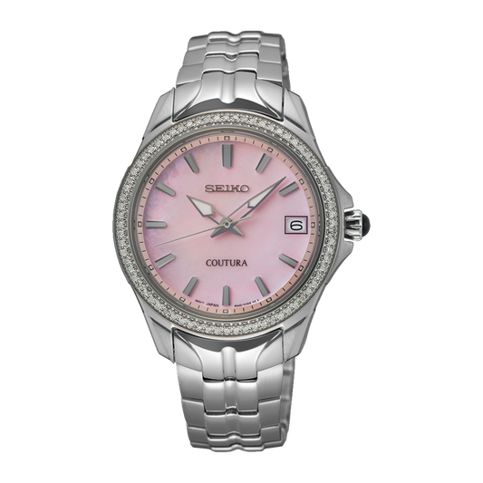 Seiko Coutura SUR589 Pink Mother of Pearl Dial Quartz