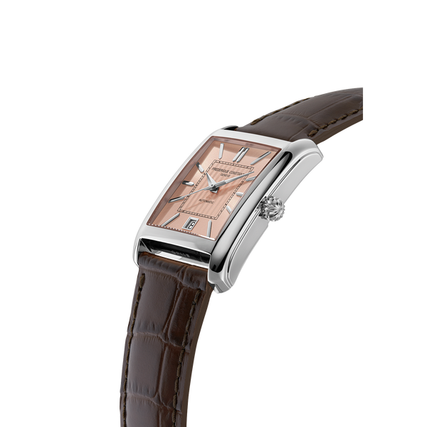 Frederique Constant FC-303SAL4C6 Carree Salmon Dial Tank Date