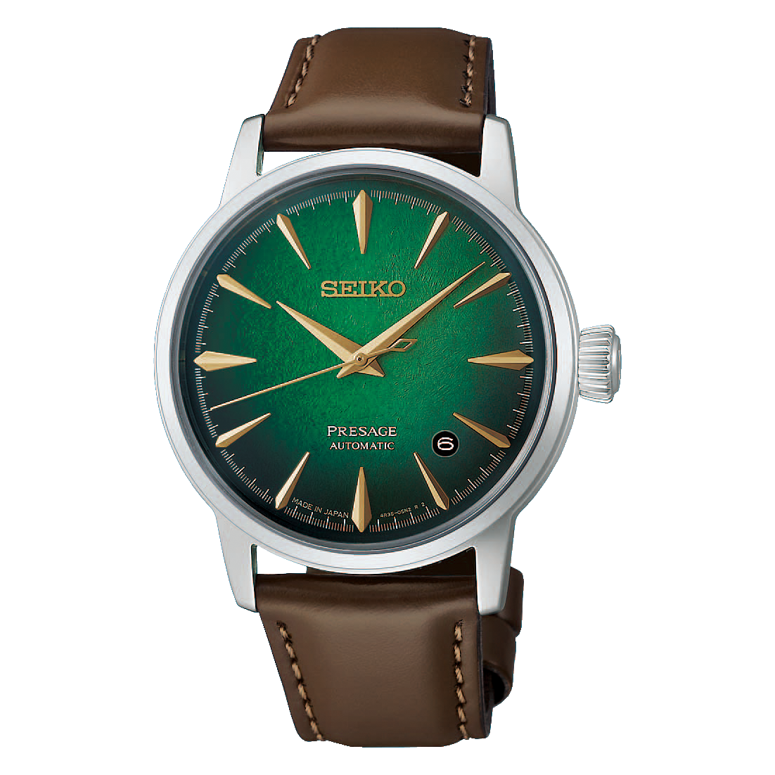 SEIKO PRESAGE 緑文字盤 箱 Seiko HCB002 Presage Cocktail Time Green Crushed Ice Automatic