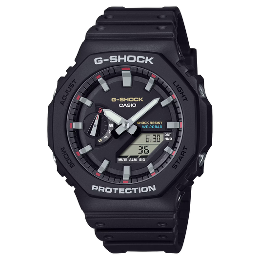 G-Shock GA2100RL-1A Octagonal Ana-Digi Origin Colors Black Resin