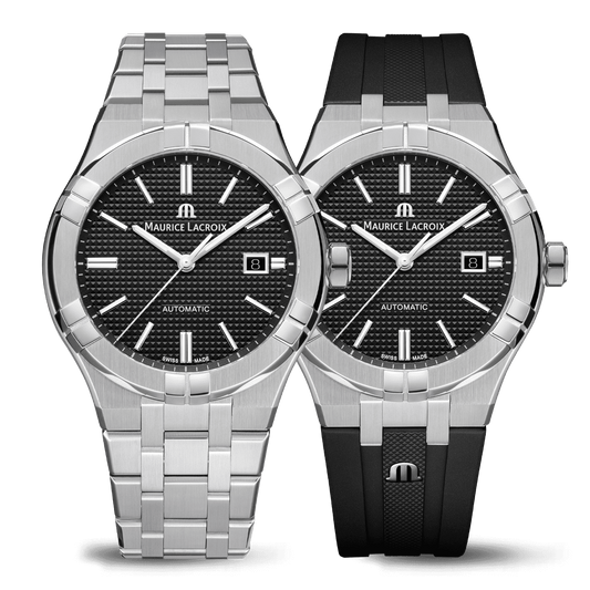 Maurice Lacroix AI6008-SS00F-330-A Aikon Automatic Date Black Dial 42mm