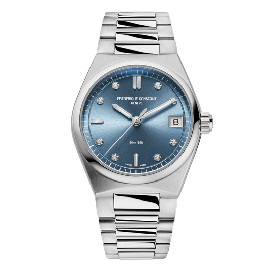 Frederique Constant FC-240LND2NH26B Highlife Ladies Quartz Diamonds Blue Dial