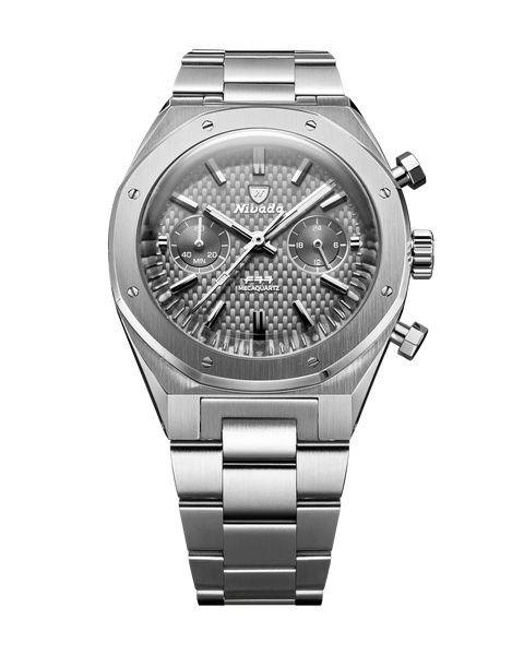 Nivada Grenchen 68001Q77 F77 Chrono Mecaquartz Grey 38mm – Arizona