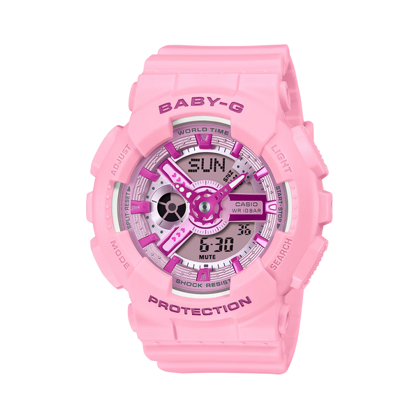 Baby g shock white and pink clearance