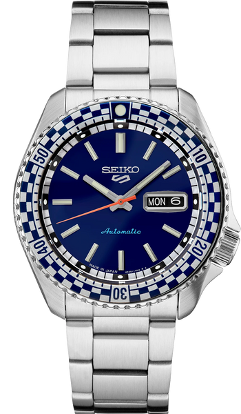 Seiko Sports SRPK65 Special Edition Checkered Flag Blue Dial