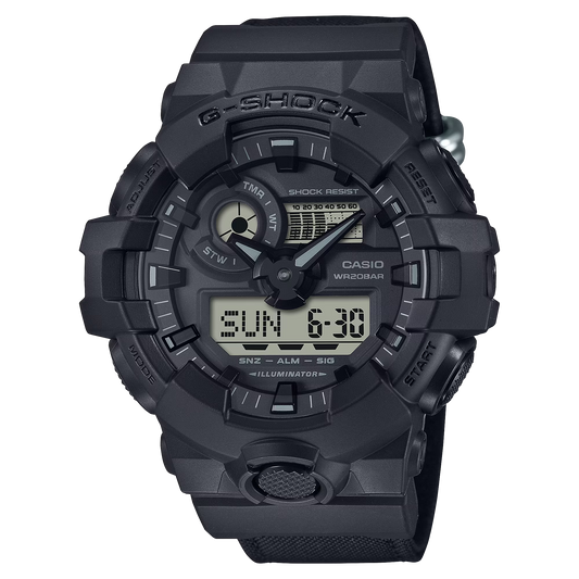 G-Shock GA700BCE-1A Street Smart Utilitarian Ana-Digi Black Cordura