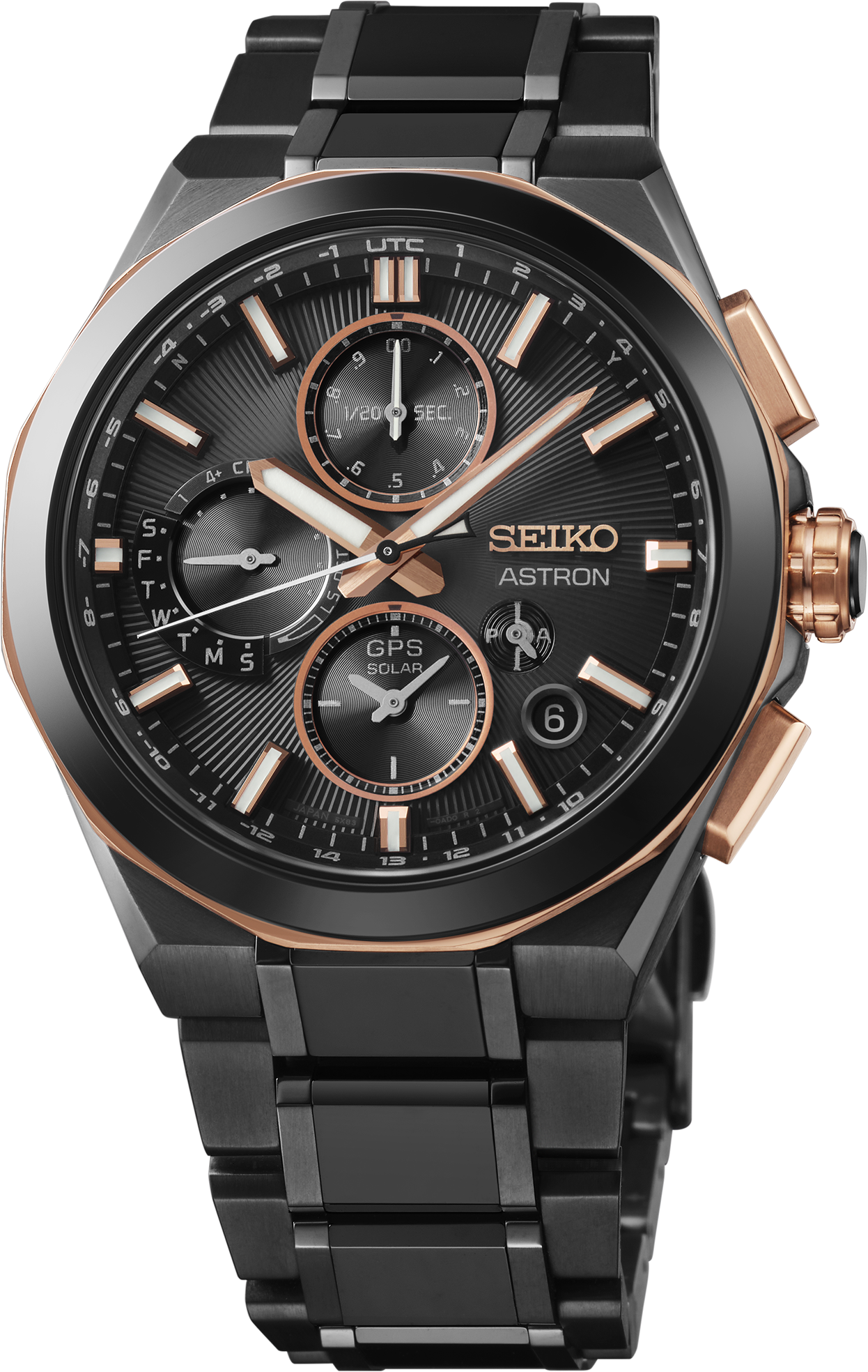 Seiko Astron SSH158 100th Anniversary GPS Solar Dual Time Titanium