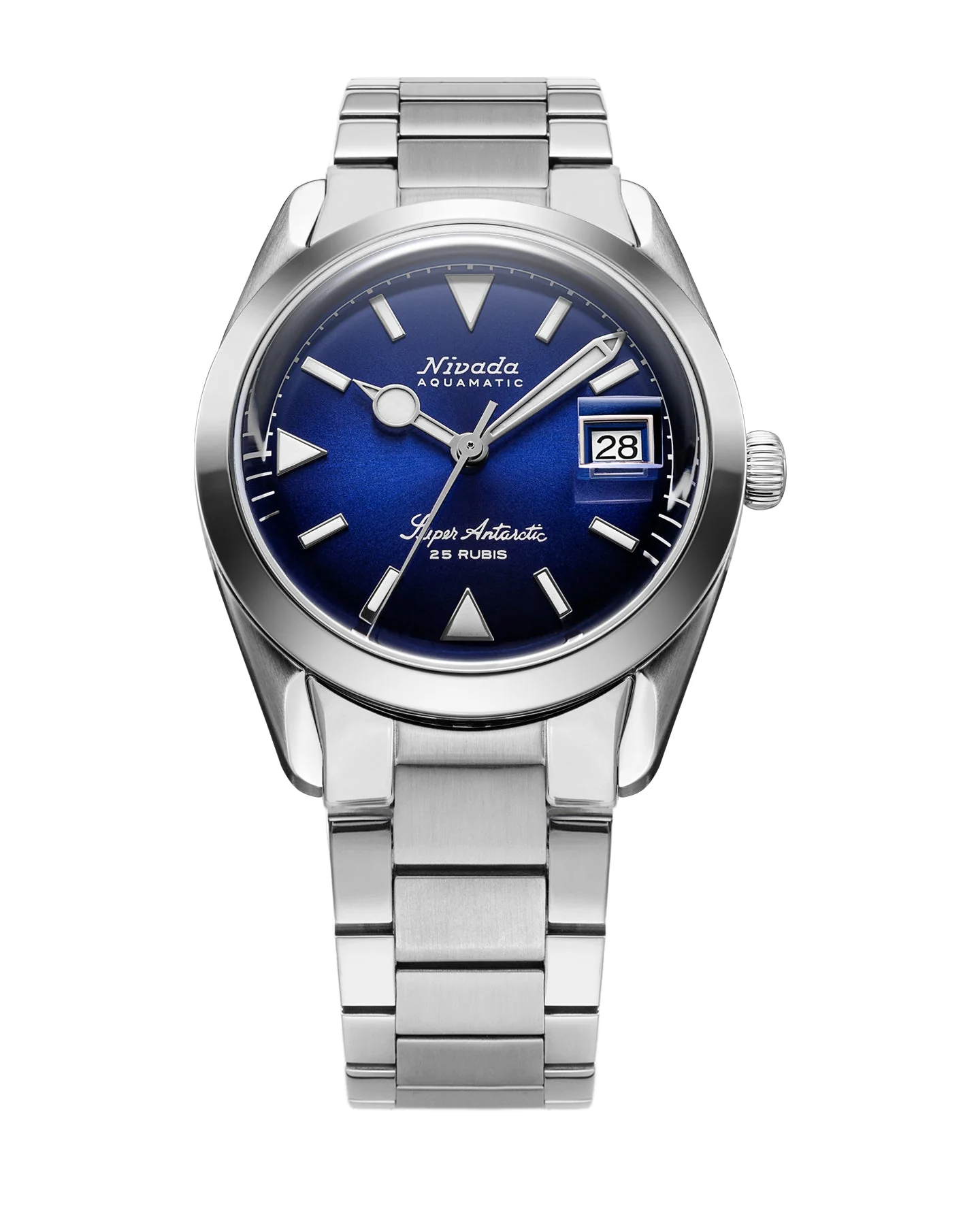 Nivada Grenchen 32076A20 Super Antarctic Blue 38mm Automatic