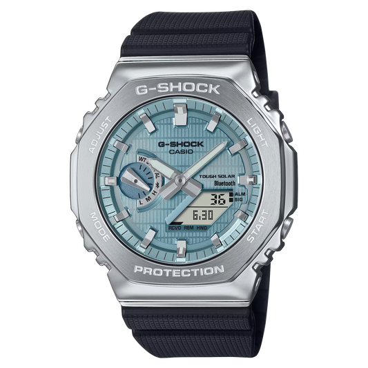 G-Shock GMB2100A-1A2 Metal Clad Casioak Vapor Blue Resin Band