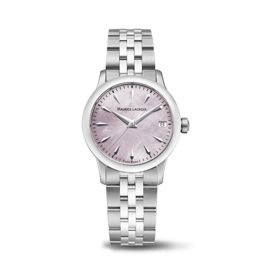 Maurice Lacroix 751006-SS002-560-1 1975 Quartz 33mm Pink Mother of Pearl Ladies