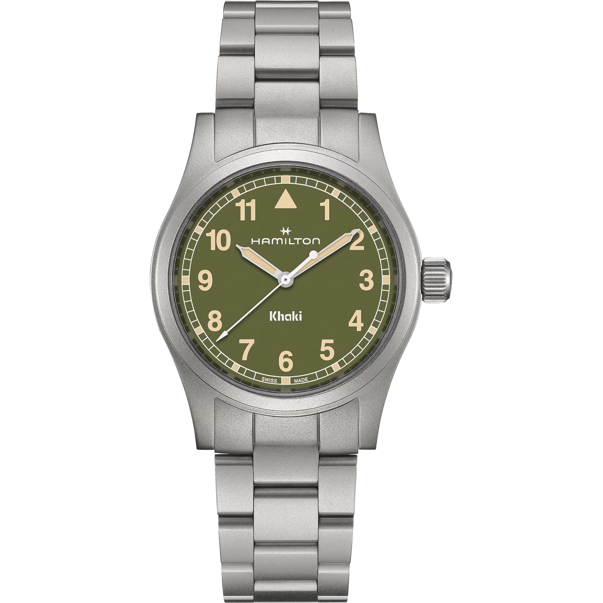Hamilton H69401160 Khaki Field Quartz 38mm Green Dial Stainless