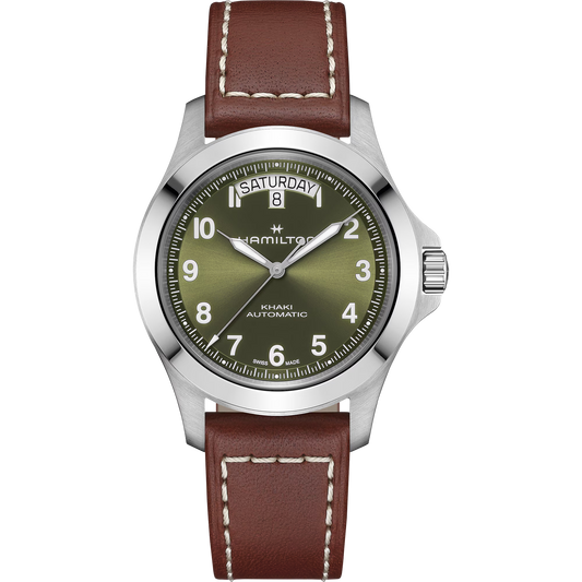 Hamilton H64475560 Khaki Field King Day-Date Green Sunburst 40mm Automatic