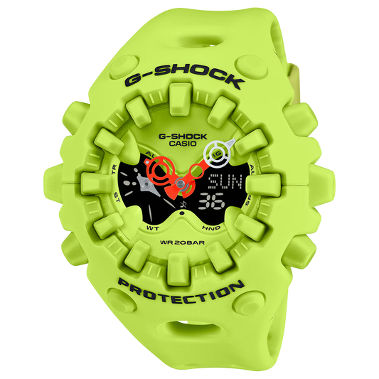 G-Shock GAV01-9A Big Case Emphasize Toughness Acid Green Analog-Digital