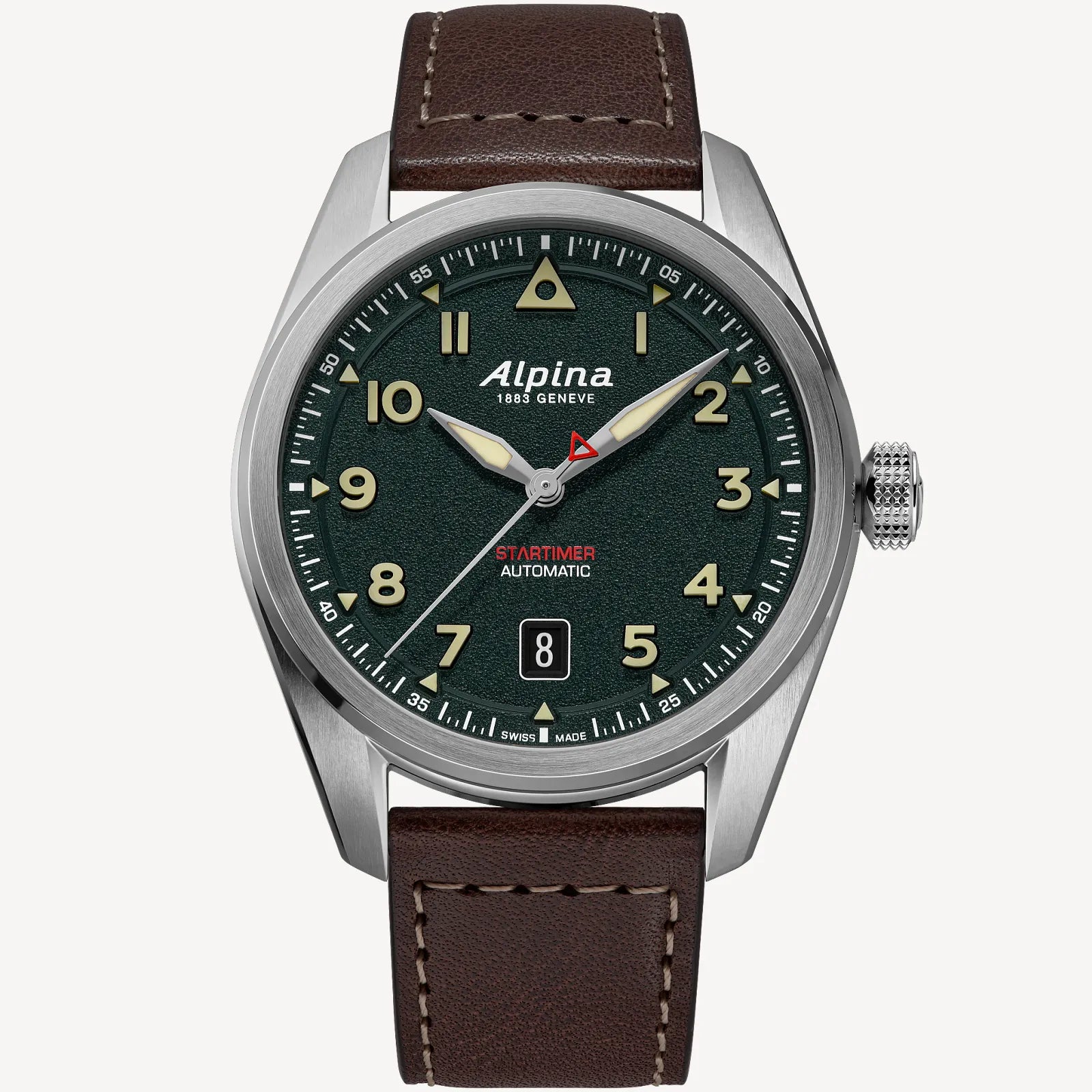 Alpina AL-525KW4S36 Startimer Pilot Automatic Green Dial 40mm Lume
