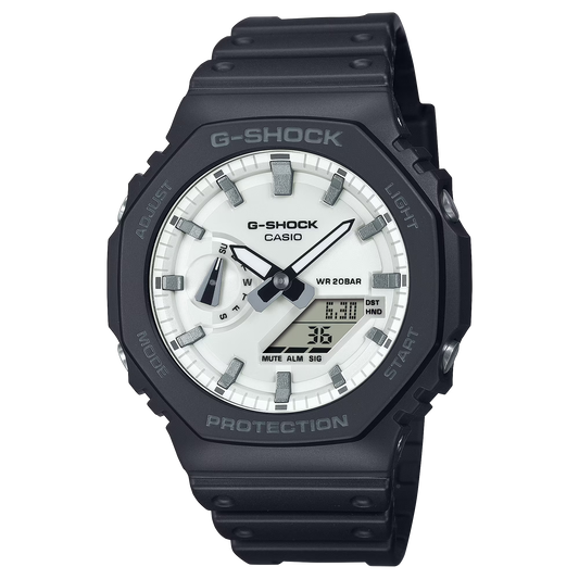 G-Shock GA2100WD-1A High Contrast Black and White Ana-Digi