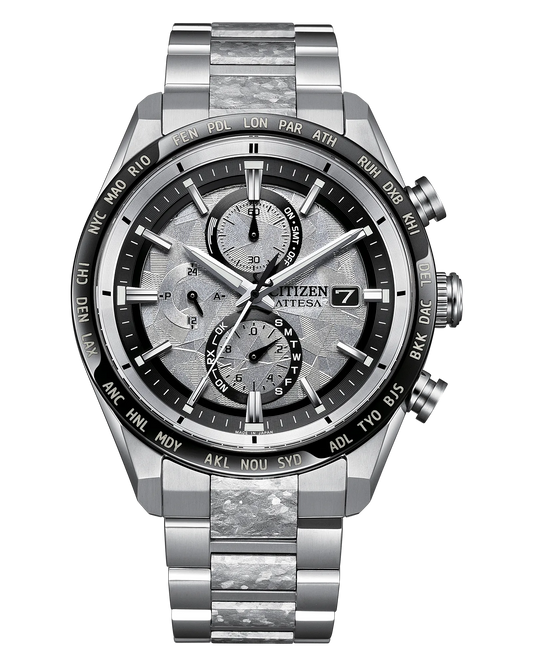 Citizen AT8284-61A Attesa Platinum Shine Atomic Timekeeping Super Titanium